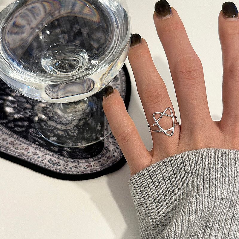 [925silver] Star frame ring
