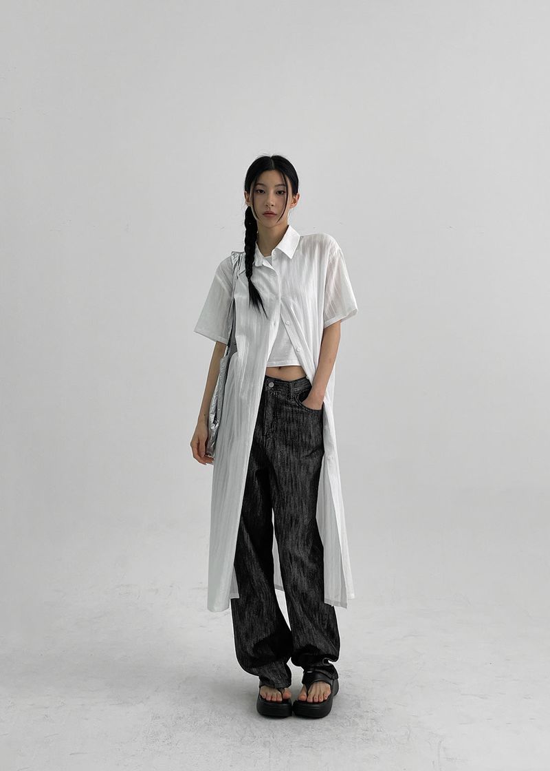 [MADE] Puring Summer Shirt Long Dress