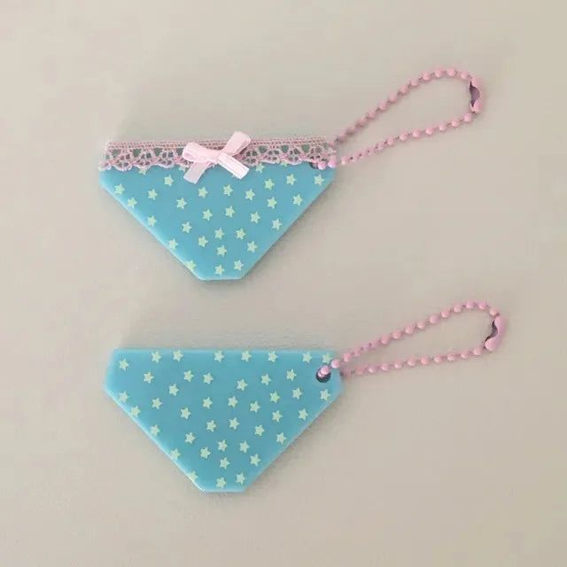 Star Panty Mirror Keyring 3 types