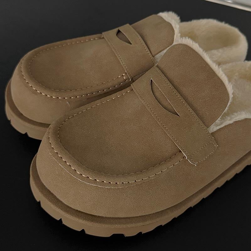 ASCLO Winter Suede Penny Mules