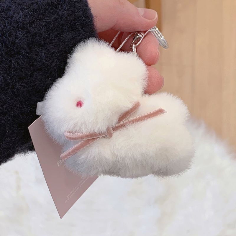 BBIBIT（ピビット）の「バニーポポ人形キーホルダー (ivory)（アクセサリー）」