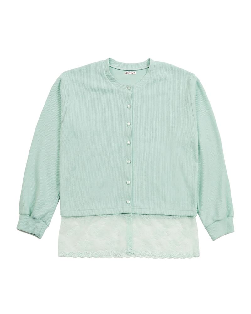 OSHIGH（オスハイ）の「Lace Cardigan Mint（Tops）」