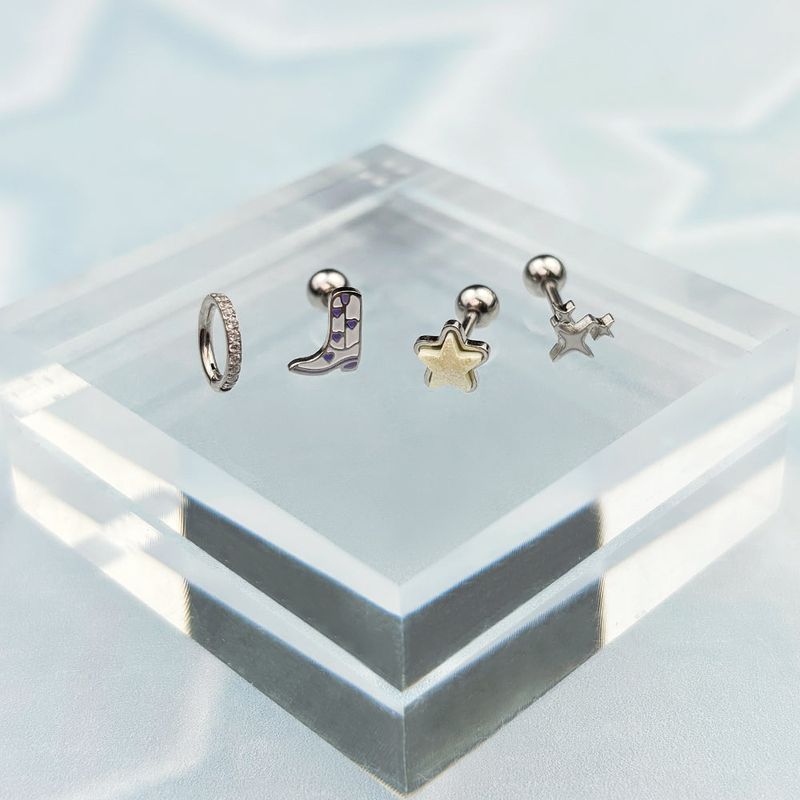 [SET] Funky Boots Star Piercing