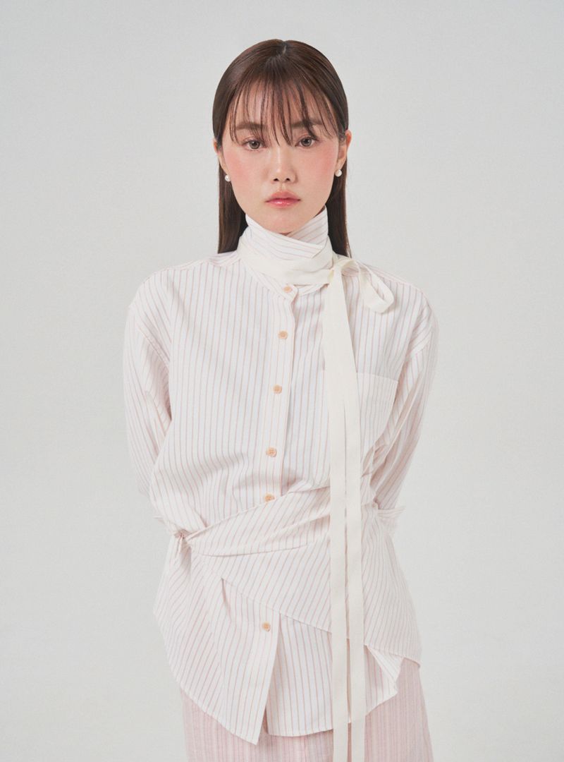 Stripe shirt (ivory)