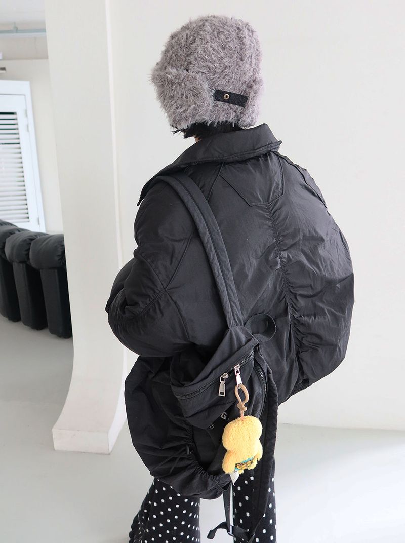 Earrings Roll Up Fur Truffer Hat