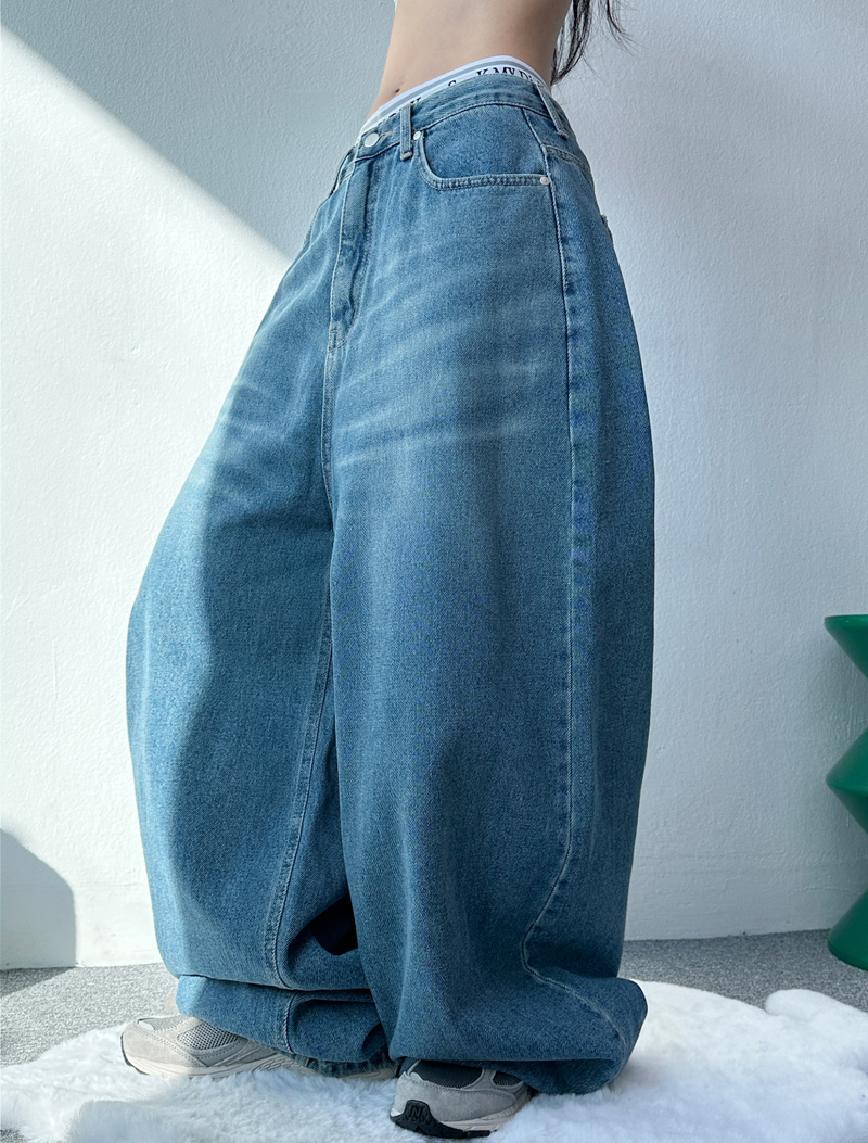 FORMAL BASIC BALLOON DENIM🖤💙 - 2 COLORS