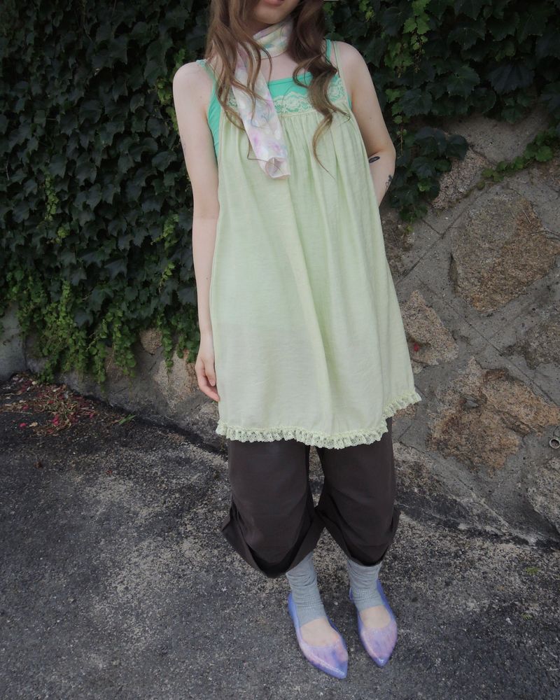 COTTAGE LACE CAMI DRESS