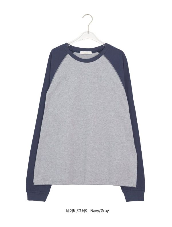 [unisex] Clove Over Fit Raglan Long Sleeve Tee