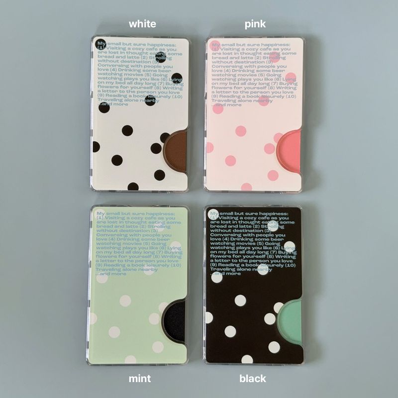 (MagSafe) dot case + Dot text pink card zip set