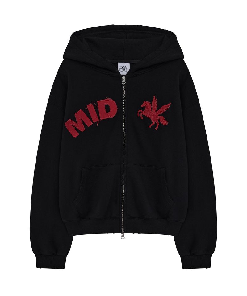 ミッド ホース ジップアップ (black)