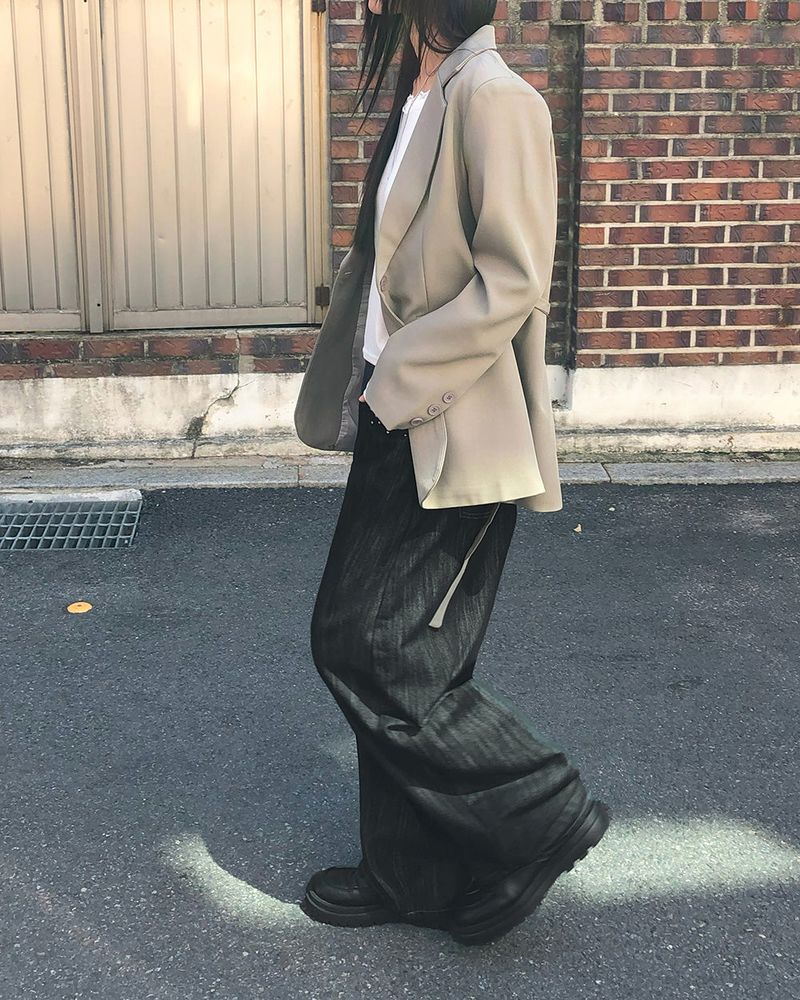 Visi lapel Collar Oversized Blazer Jacket