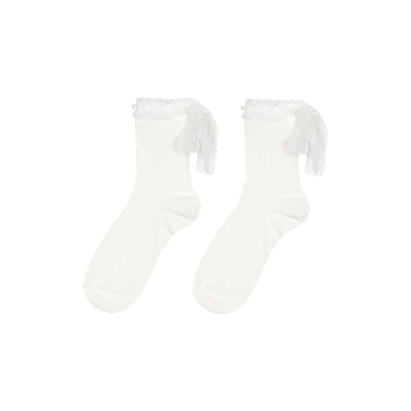 [2EA 1SET] BOUQUET LACE SOCKS