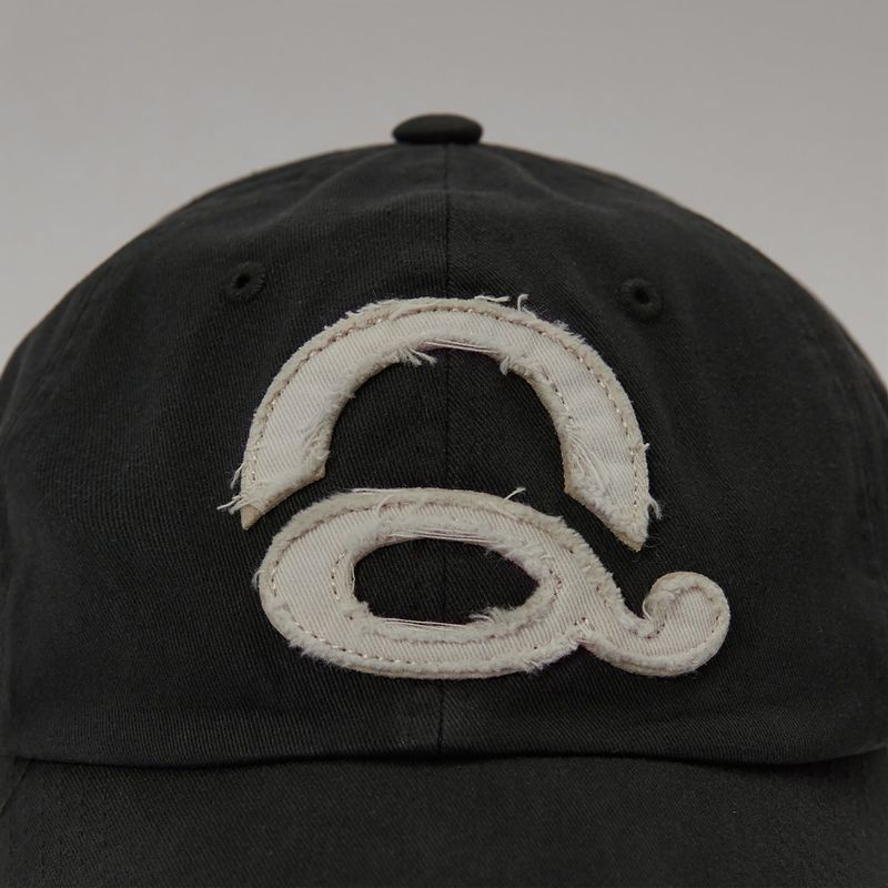Washed Logo Ball Cap (Charcoal/White)