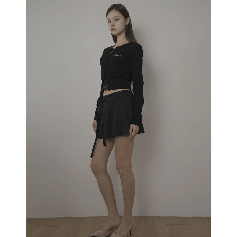 CUPCAKE CARDIGAN-BLACK