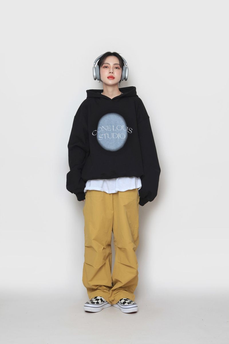 Spray Painting Embroidered Hood