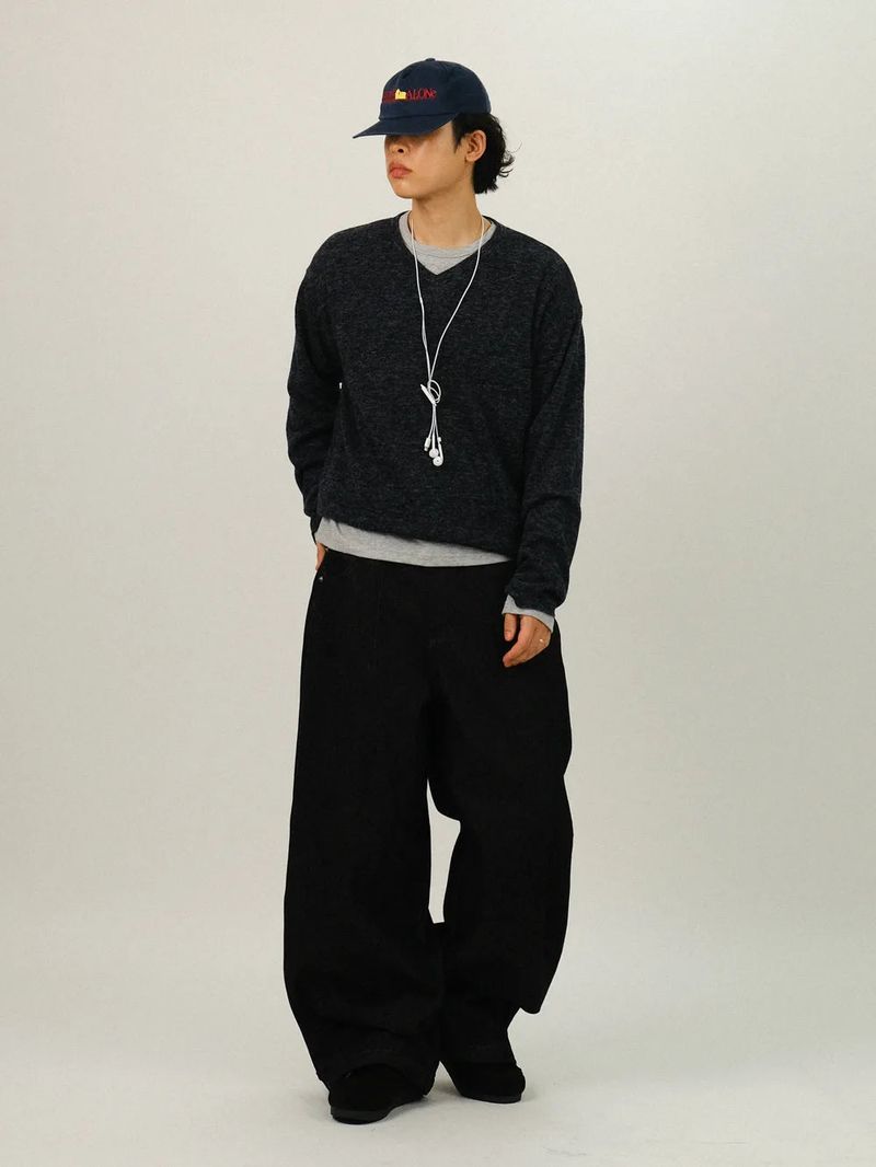TG Basic Heather V-Neck Knit