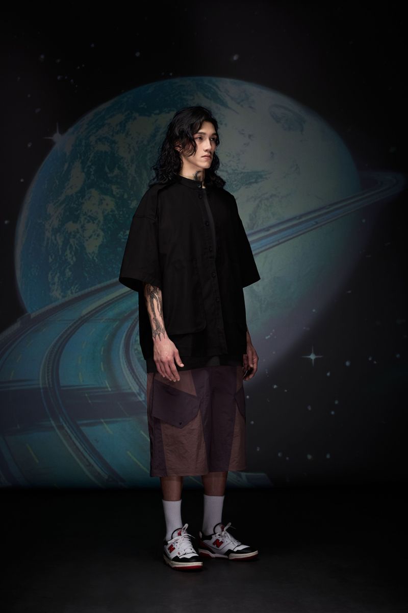 Splice Cropped Shorts