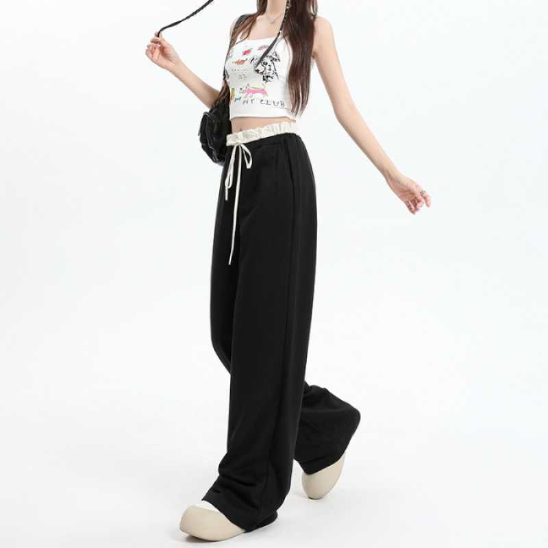 Double Waist Set-Up String Jogger Pants