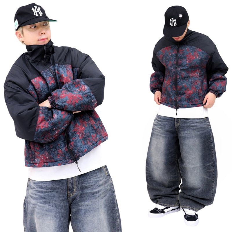 Oversized Floral Puffer Jacket (4oz)