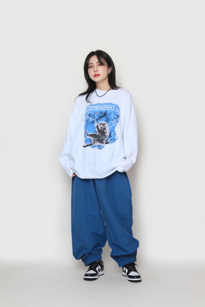 Cat Electro Long Sleeve T