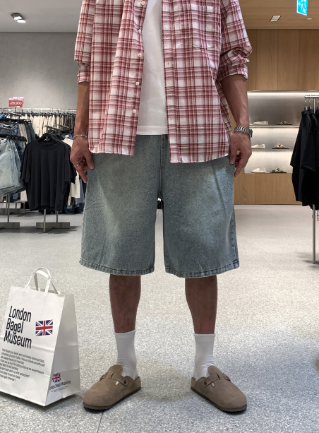 Akid Denim Carpenter Bermuda Banding Pants