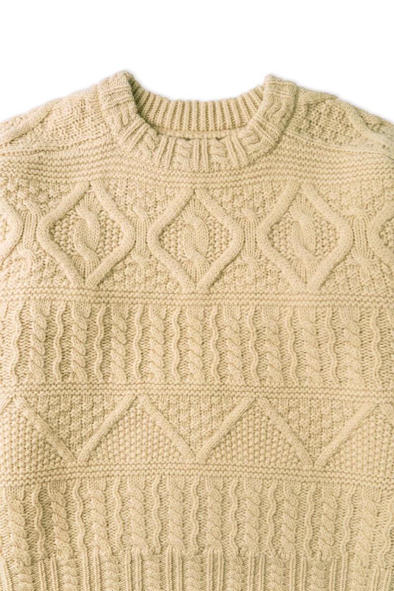 Carol cable knit_beige