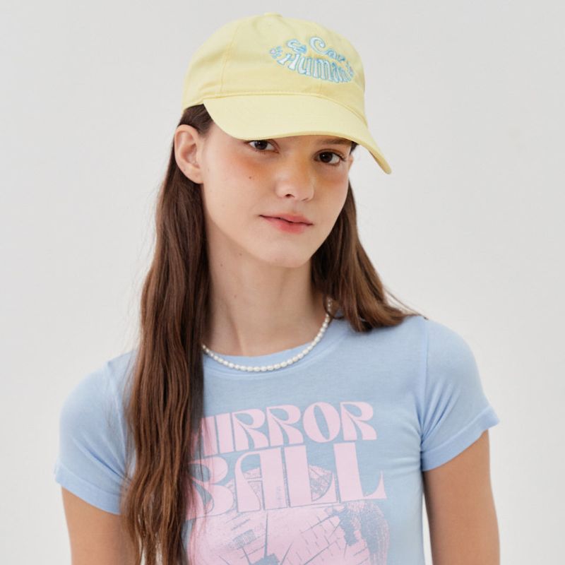 Human & Cat(ヒューマン&キャット)の「AND CAT BALL CAP_YELLOW(Hats)」