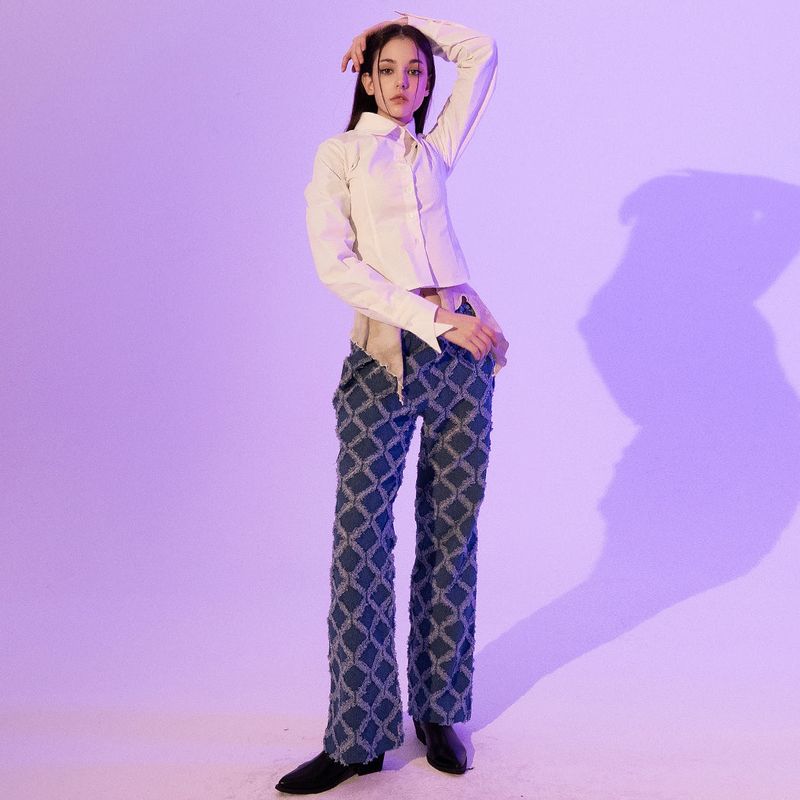 b able two(ビーエイブルトゥー)の「Fantasia Denim Pants (BLUE)(Pants)」