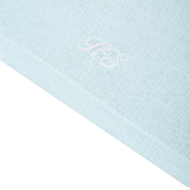 Skyblue see through round summer knit
