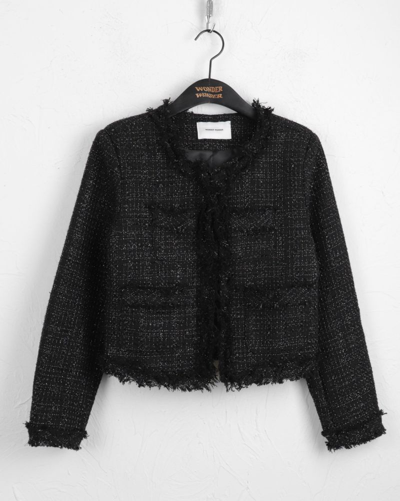 [MADE] Shado Fringe Hook Tweed Jacket