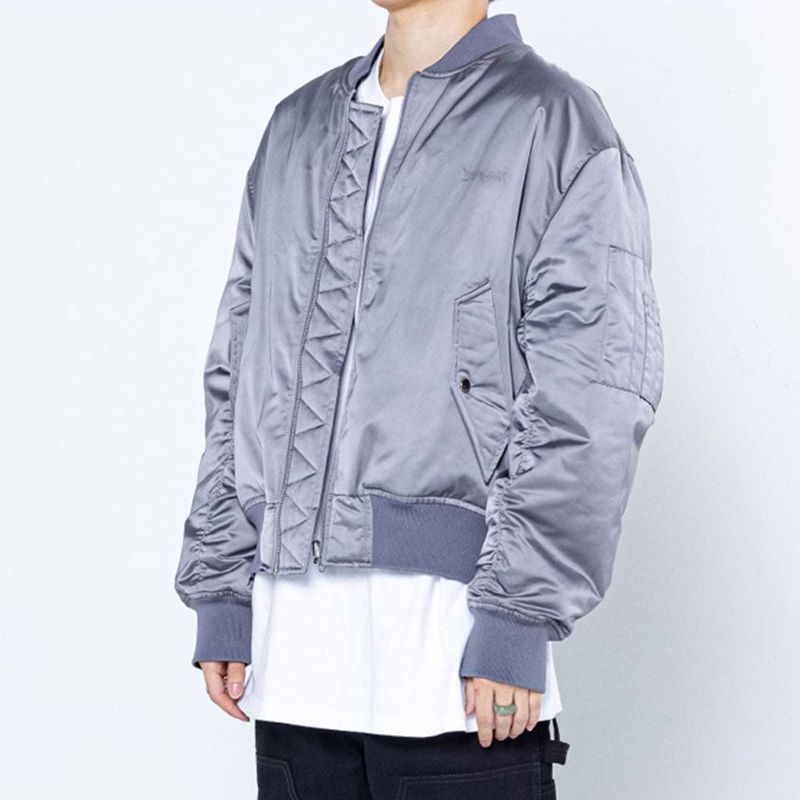 Dominant Paisley Reversible MA-1_Silver