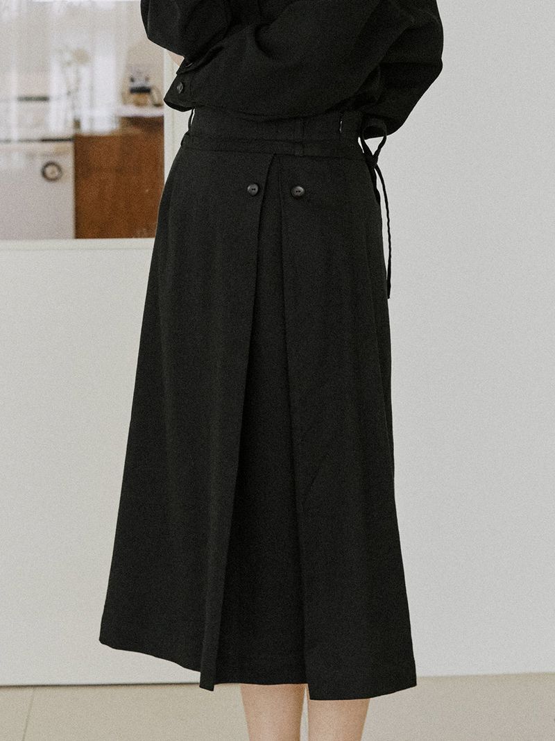 malen（マレン）の「button skirt black（Skirts）」