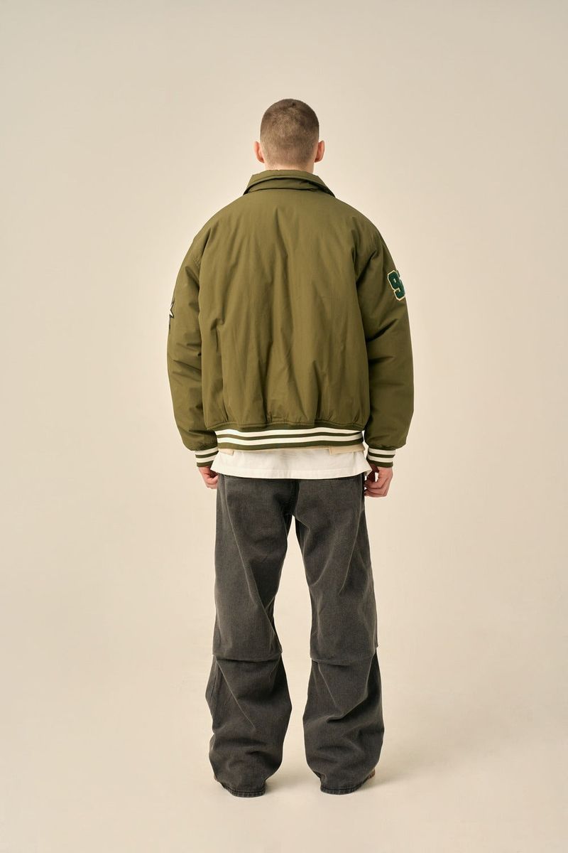 WIDE RIVET POINT JEANS - GRAY
