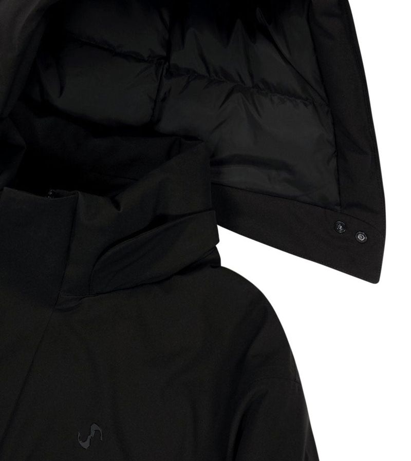 Detachable Muffler Down Jacket / Black