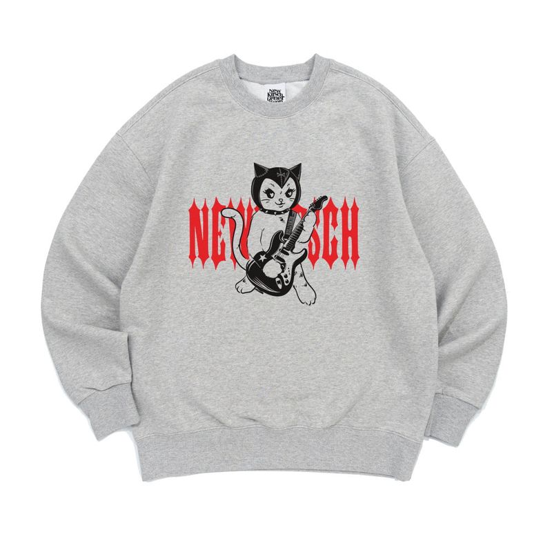 ROCK CAT SWEATSHIRTS-MELANGE
