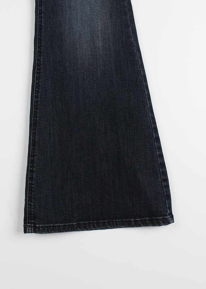 FIT LOW BOOTS CUT DENIM