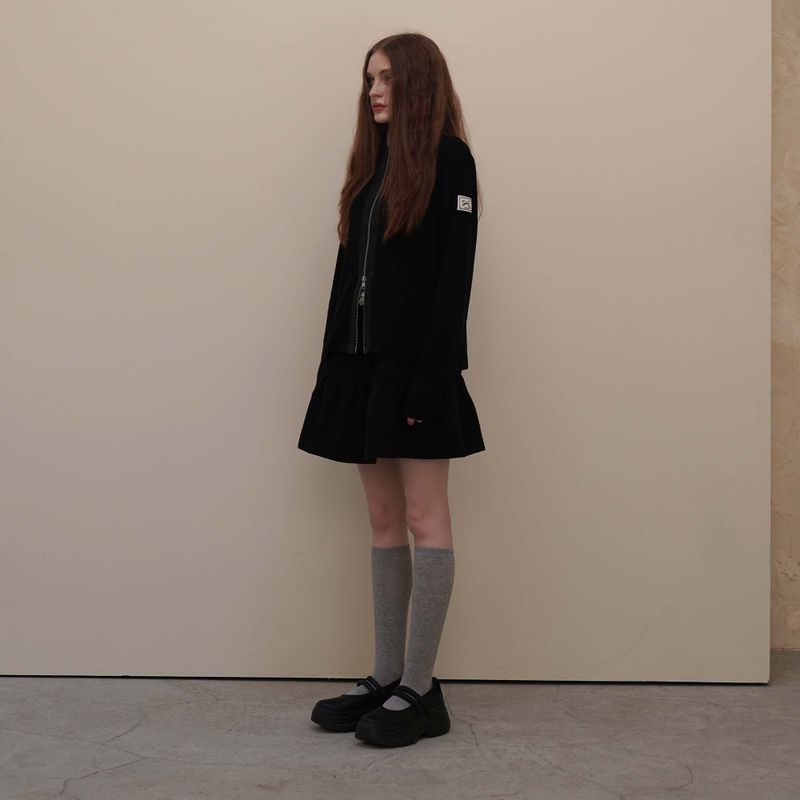 Black Cancan Mini Skirts