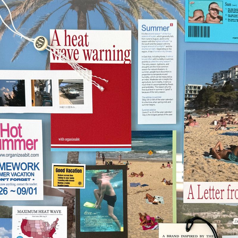 oab summerly pack / scrap sticker set