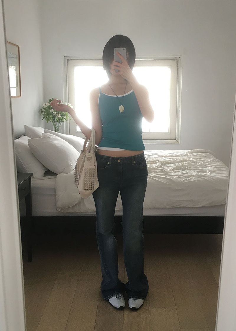 LOW BLUE BOOTS CUT DENIM (S-L)