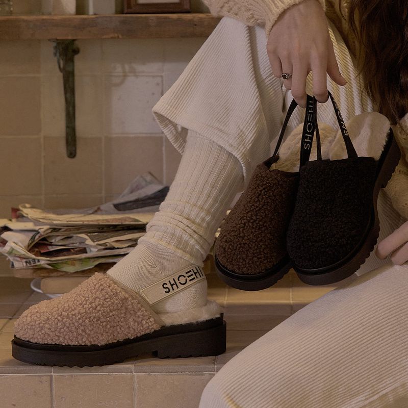  Embry Fur Strap Clog_B2400(2Colors)