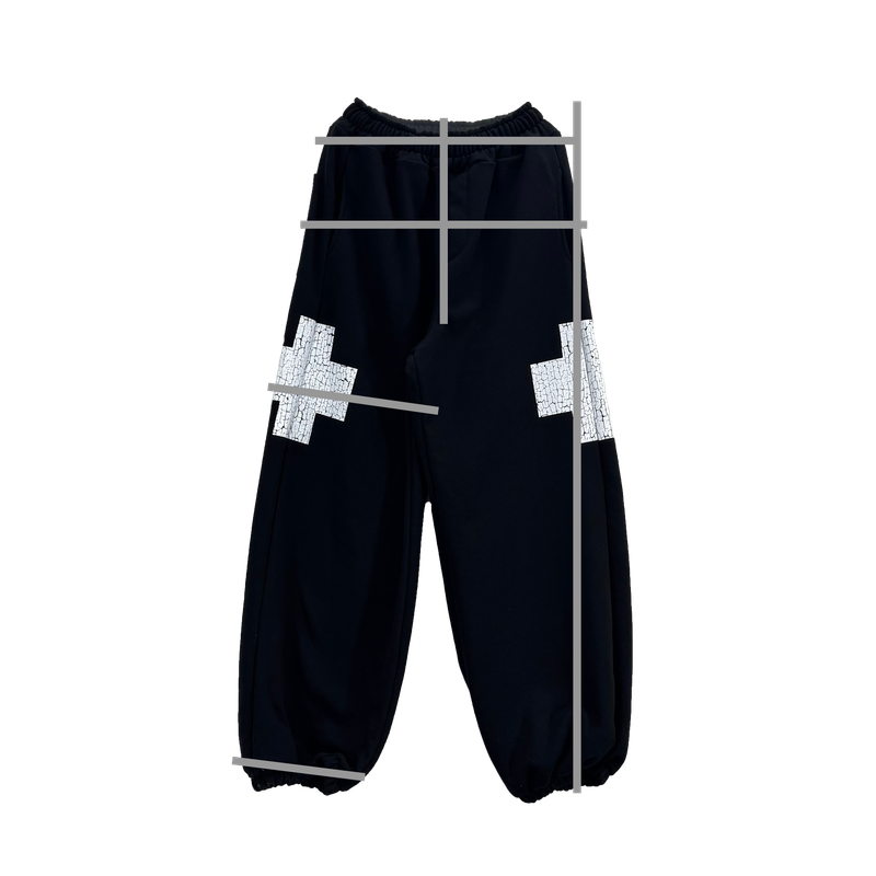 crack cross jogger pants