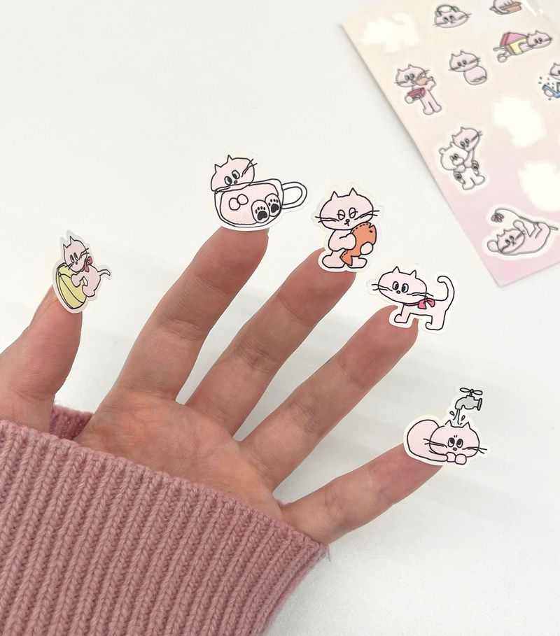 Daily BoBo&Catty Sticker set