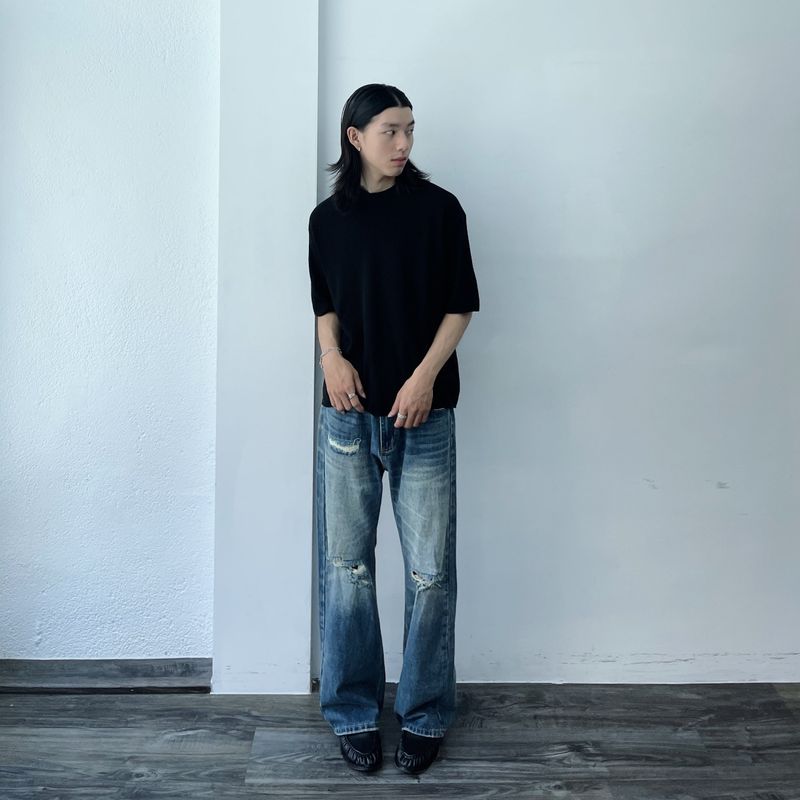 Textured Rib Short Sleeve Tee