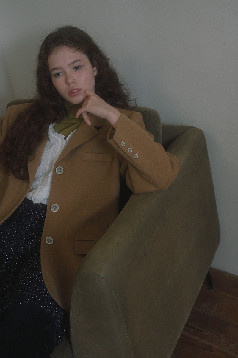 Daddy handmade half coat_camel