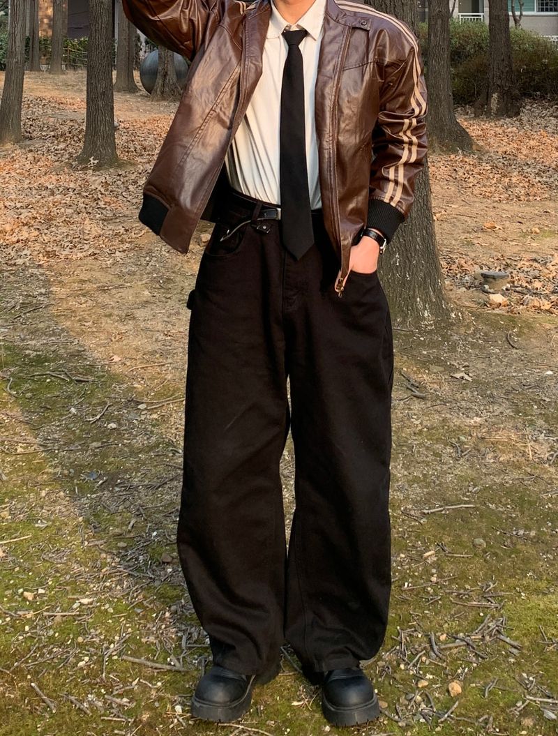 Molinero Line Leather Jacket