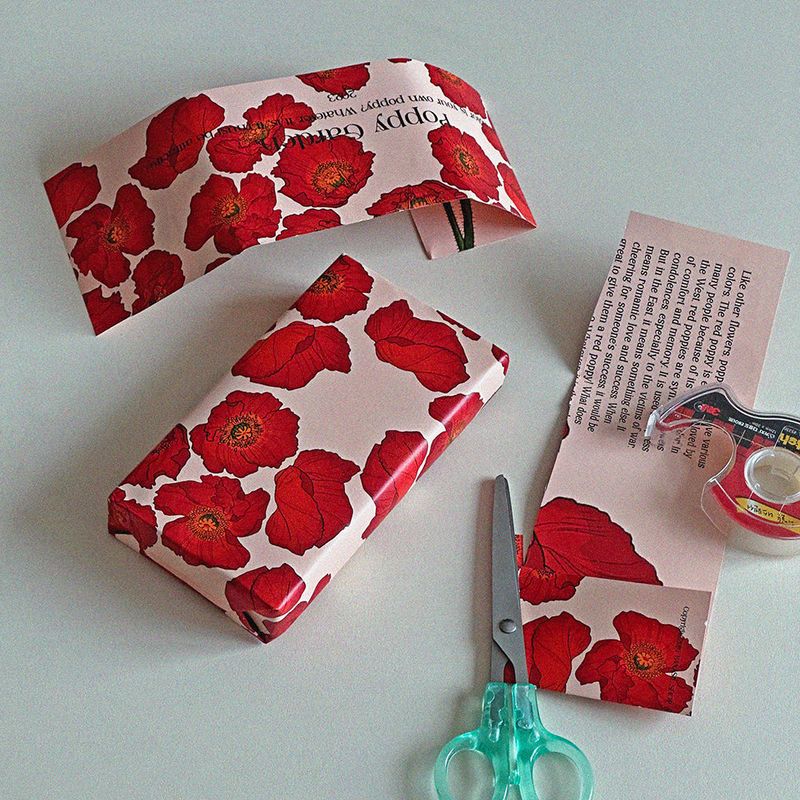 Red Poppy (Deco Paper) A3 POSTER