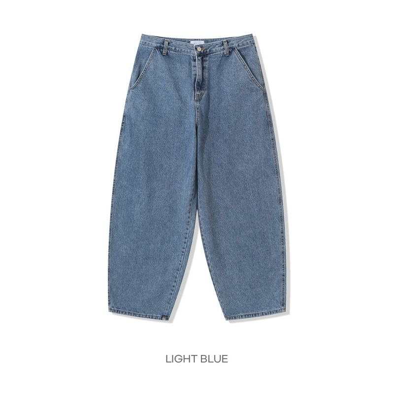 Cattle painting denim pants -2C