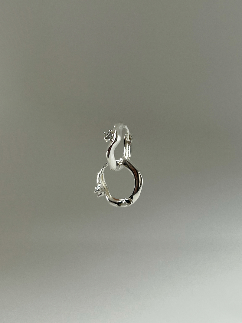 Piece earring (silver)