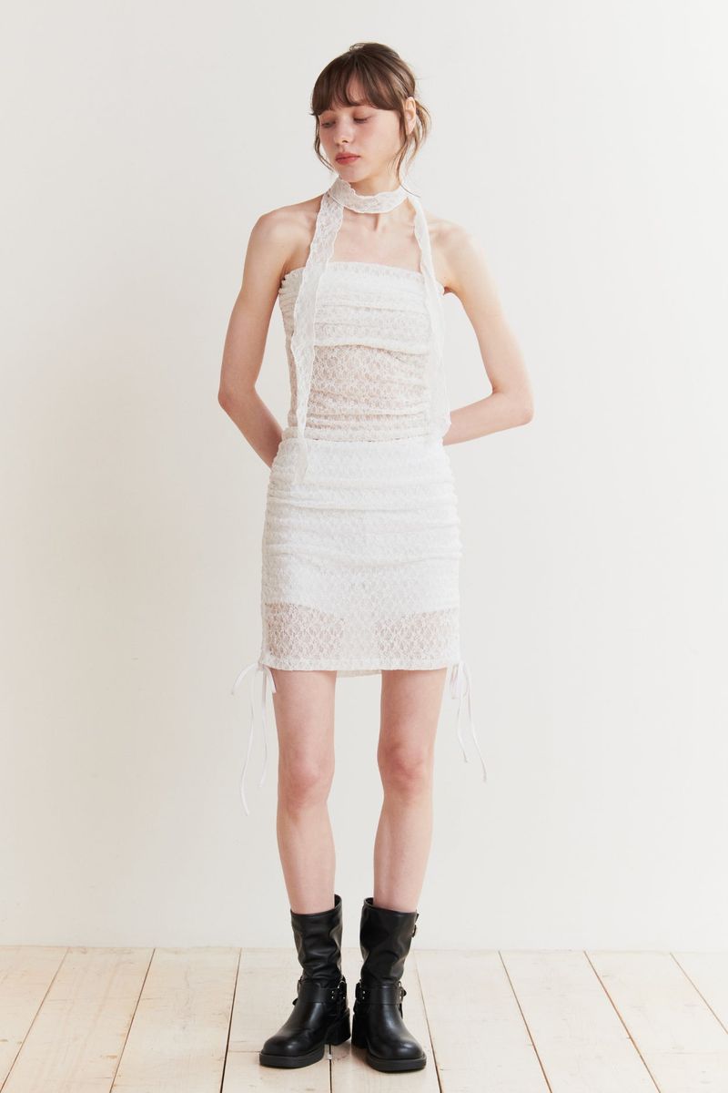 BELLA SKIRT PANTS white