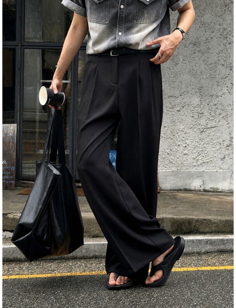 LMN All-Day Pintuck Bejo Wide Slacks (4 colors)